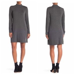 NWT Premise Gray Mock Neck Long Sleeve Dress